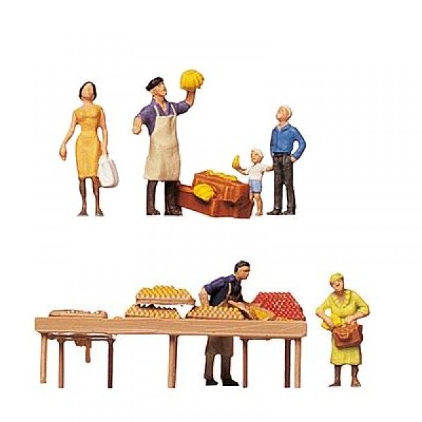 Modélisme HO : Figurines : Set marché - Faller-151015