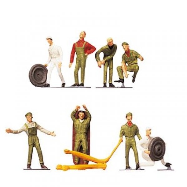Modélisme HO : Figurines : Set personnel de station-service - Faller-151010