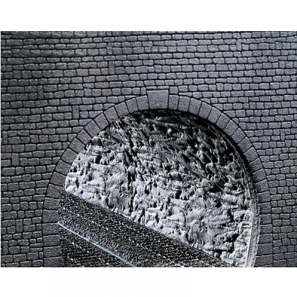 Modélisme HO : Dalle décorative pros : Structure de rochers portion de tunnel - Faller-170886