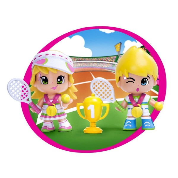Poupées 7 cm Pinypon : Sportifs et vainqueurs : Tennis - Famosa-700008928-2