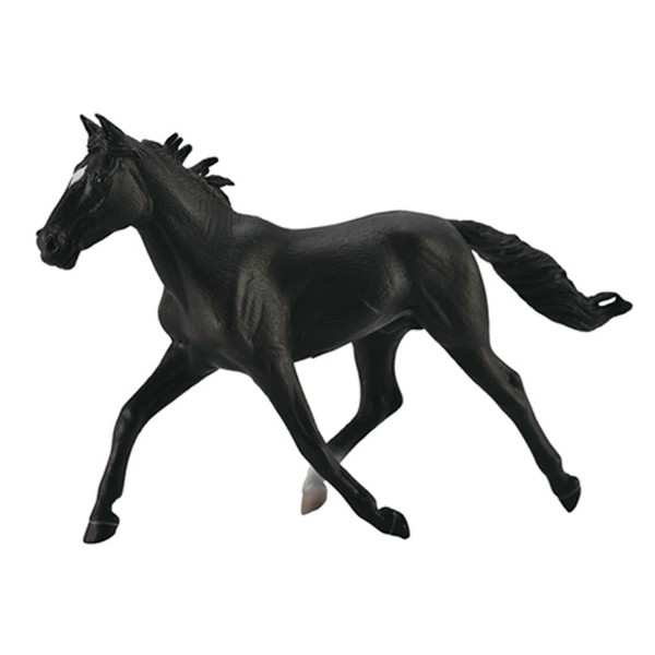 Figurine cheval : Standardbred Etalon Noir - Collecta-COL88645