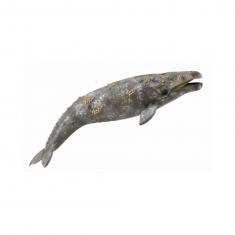 Figurine baleine grise