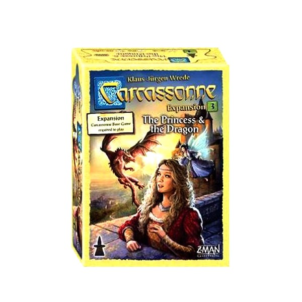 Carcassonne Extension n°3 : Princesses et Dragons - Asmodee-CARC05N