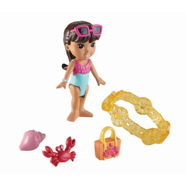 Figurine Dora and Friends : Dora Aventure à la plage et charms - FisherPrice-BHT05-CDR99