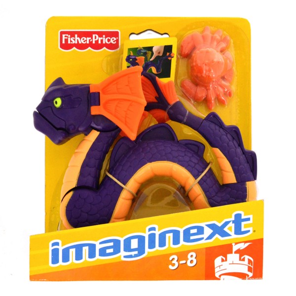 Figurine Imaginext Super Dragon : Serpent des mers - Fisher-Price-P6232-R5515