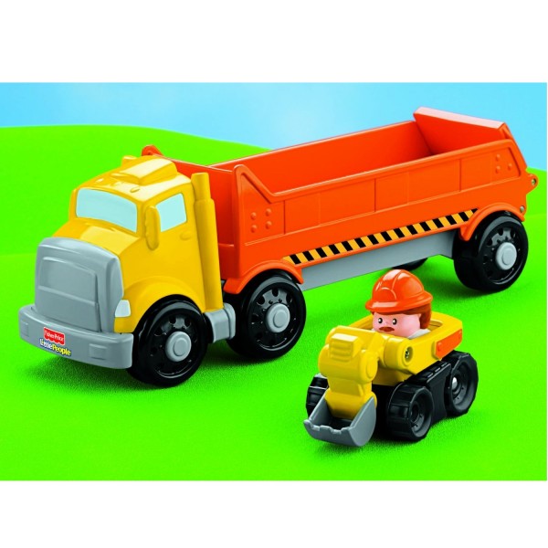 Véhicule Wheelies Little People : Camion benne - Fisher-Price-X7821-X7822