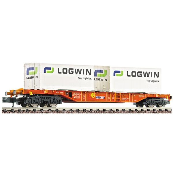 Wagon porte continer LOGWIN N Fleischmann N - T2M-FL824402