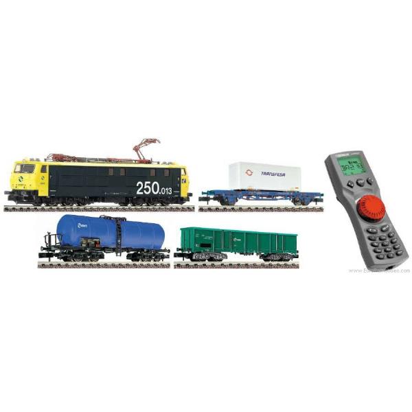 Loco électrique série E250 + train marchandises Fleischman - N - T2M-FL931085