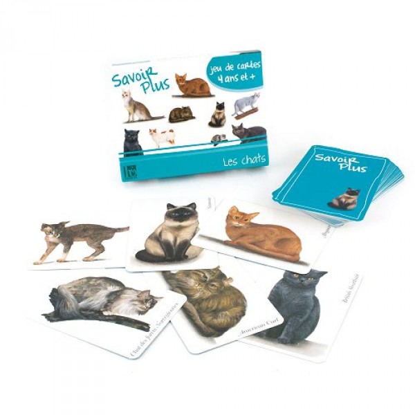 Jeu de cartes Savoir Plus : Les chats - FranceCartes-0001881