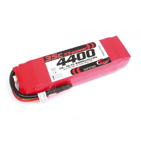 Batterie Li-Po 18,5V 4400mAh XT 35C FullyMax - MRC-SAF07080