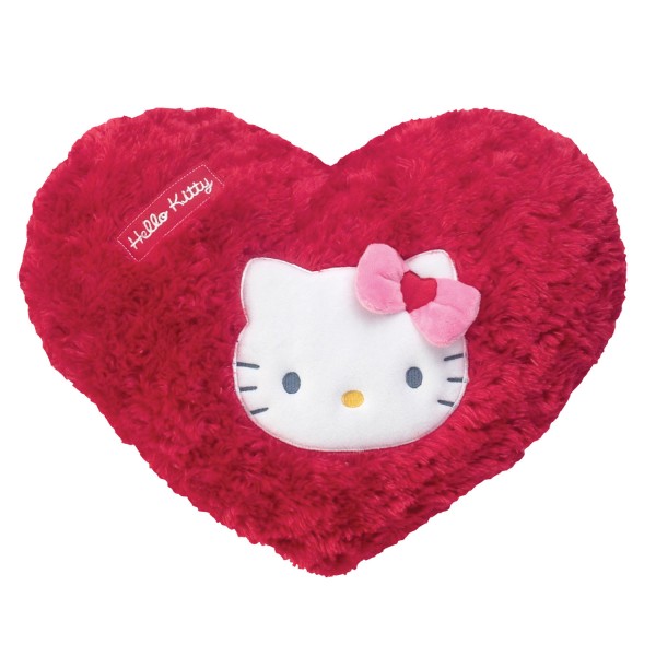 Coussin coeur Hello Kitty : Rouge - FunHouse-711393-Rouge
