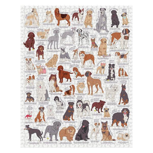 Puzzle 1000 pièces : Amoureux des chiens - Galison-78576