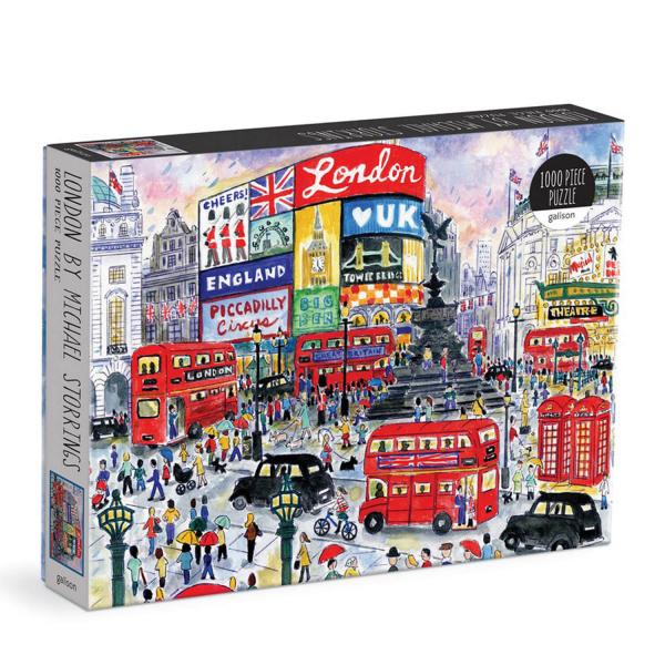 Puzzle 1000 pièces : Londres par Michael Storrings - Galison-35964