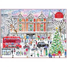 1000 piece puzzle : Christmas in London, Michael Storrings 