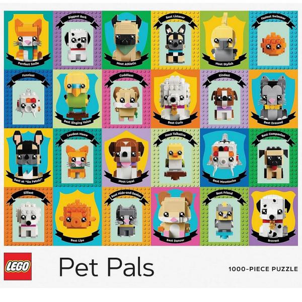 Puzzle 1000 pièces : Lego animaux de compagnie - Galison-27429