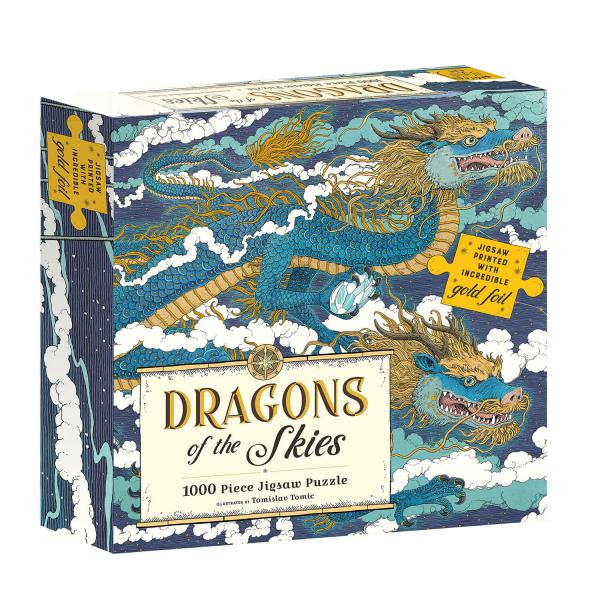 Puzzle 1000 pièces :  Dragons des Cieux - Galison-52015