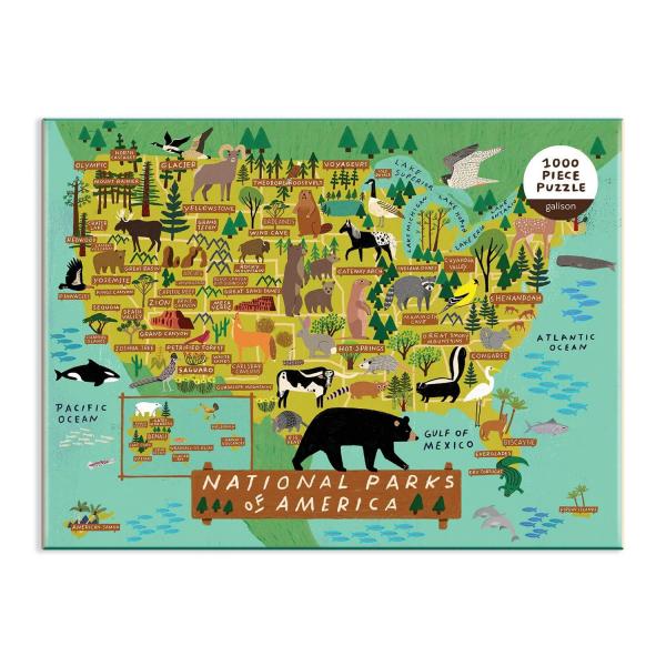 Puzzle de 1000 pièces : Parcs nationaux d'Amérique  - Galison-36954