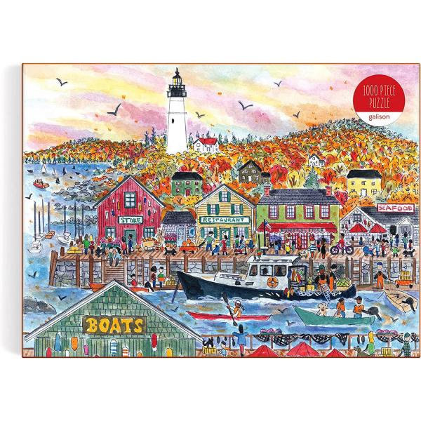 Puzzle 1000 pièces : Automne au bord de la mer, Michael Storrings - Galison-74928