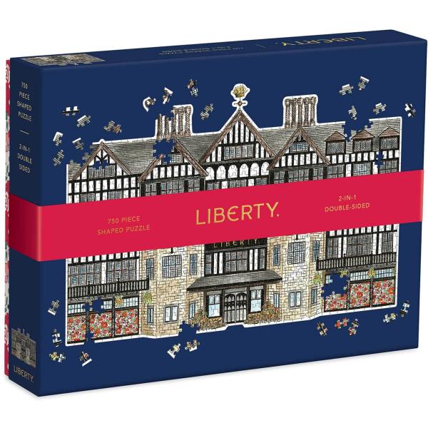 Puzzle 750 pièces double-face : Liberty London Tudor Building - Galison-36554