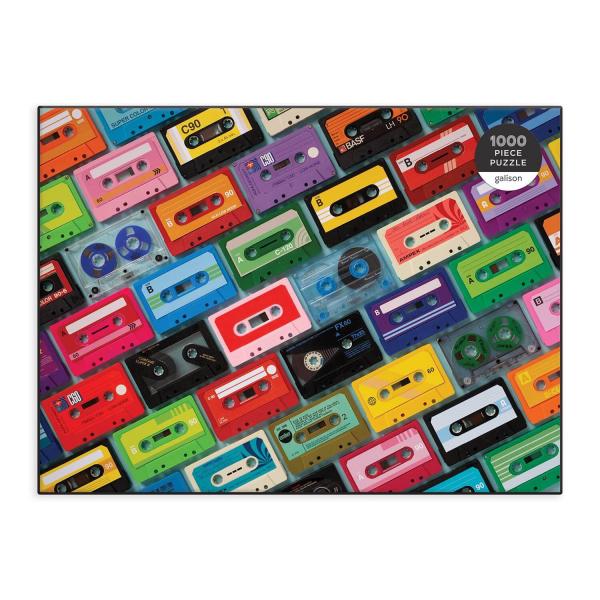 Puzzle 1000 pièces : Cassettes - Galison-36682
