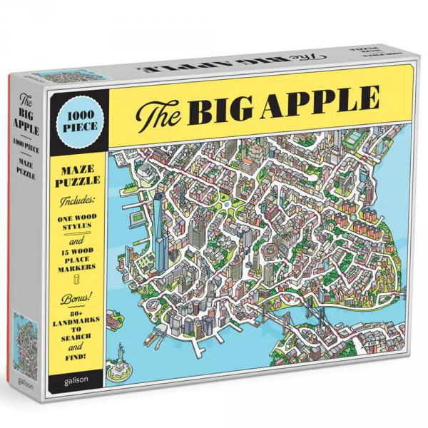 Puzzle Labyrinthe 1000 pièces : The Big Apple - Galison-37202