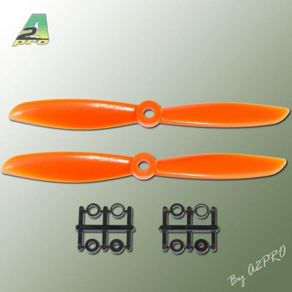 Hélice Gemfan Slow Fly propulsive orange - 6x4.5 CCW (2 pcs) - A2P-GO7060045