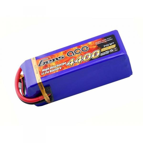 Gens Ace 4400mAh 25.9V 65C 7S1P Lipo Battery Pack - B-65C-4400-7S1P