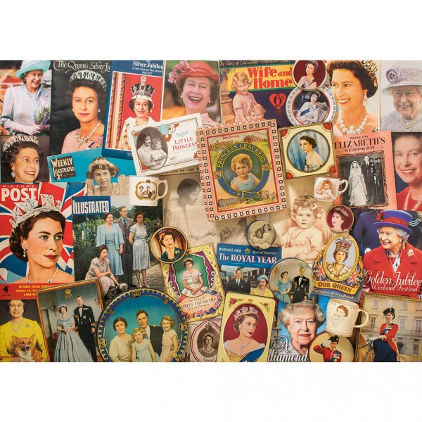 Puzzle 1000 pièces : La Reine Elizabeth II - Gibsons-G7076