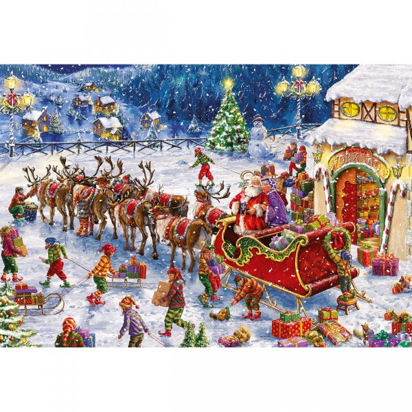 Puzzle 150 pièces : Les lutins du Père Noël - Gibsons-G1113
