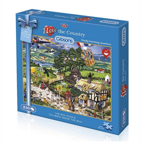 Puzzle 210 pièces : Mini puzzle : I love the country - Gibsons-G2302