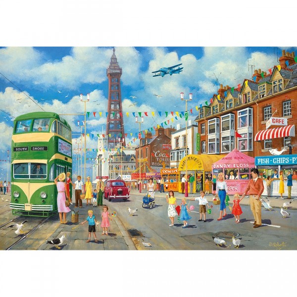 Puzzle 500 pièces : Blackpool Promenade - Gibsons-G3075