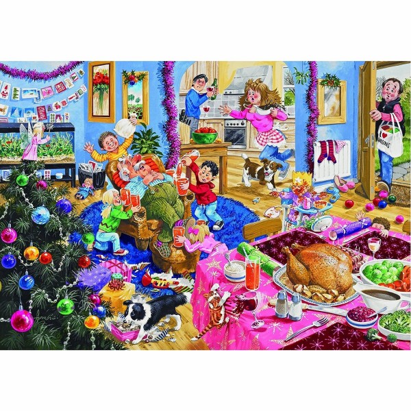 Puzzle 500 pièces : Noël chez grand mère - Gibsons-G3055