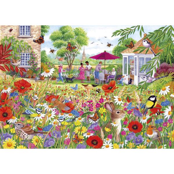 Puzzle 500 pièces : Jardin de fleurs sauvages - Gibsons-G3139