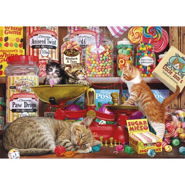 1000 pieces puzzle: Paw Drops and sugar Mice - Gisbons-G6237