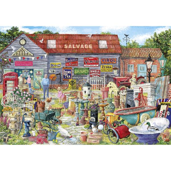 Puzzle 2000 pièces : Pots et Penny Farthings - Gibsons-G8020