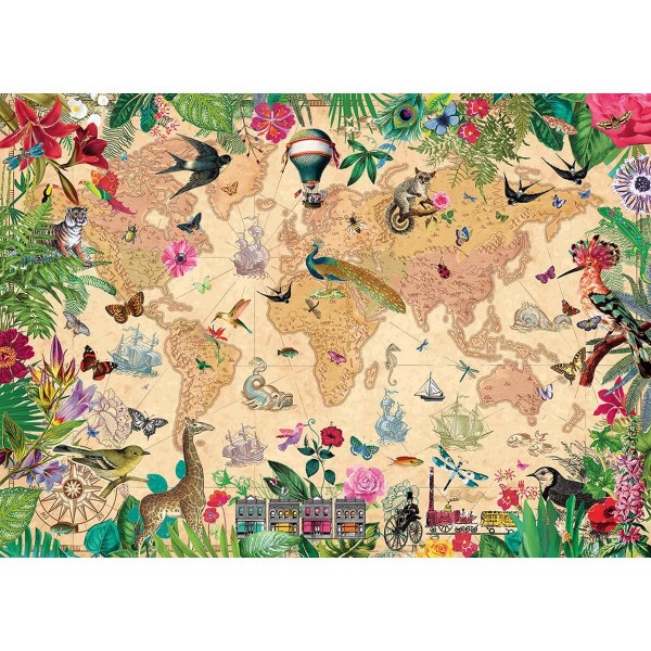 1000 pieces Jigsaw Puzzle: The Living World, Amanda Hillier - Gibsons-G7202