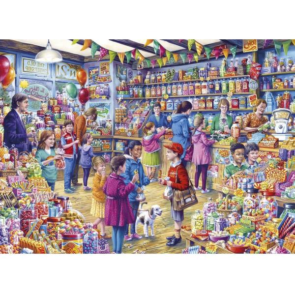500 pieces XXL puzzle: The old sweet shop - Gibsons-G3545
