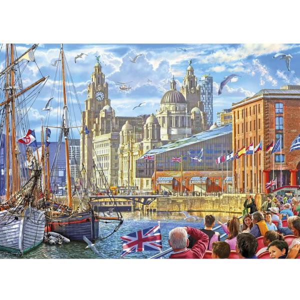 Puzzle mit 1000 Teilen: Albert Dock, Liverpool, Steve Crisp - Gibsons-G6298