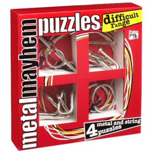 Casse-têtes en métal x 4 Professor Puzzle  :  Série Difficile - Gigamic-PPMD