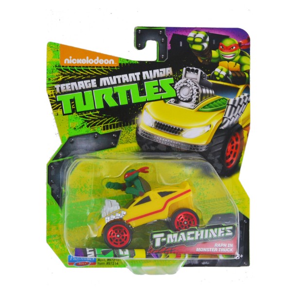 Figurine + Véhicule Tortues Ninja T-Machines : Raphael in monster truck - Giochi-6751-4