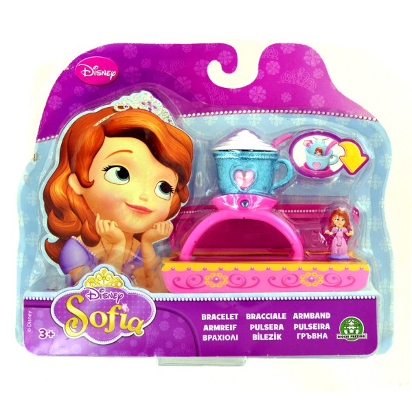 Bijoux Princesse Sofia : Bracelet avec mini figurine : Tasse - Giochi-5821-Tasse