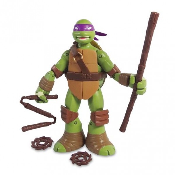 Figurine articulée Tortues Ninja 12 cm et accessoires : Donatello - Giochi-5452-Donatello