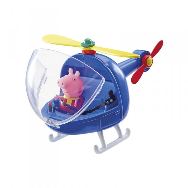 Figurine Peppa Pig et Véhicule : Hélicoptère - Giochi-PPC15-2