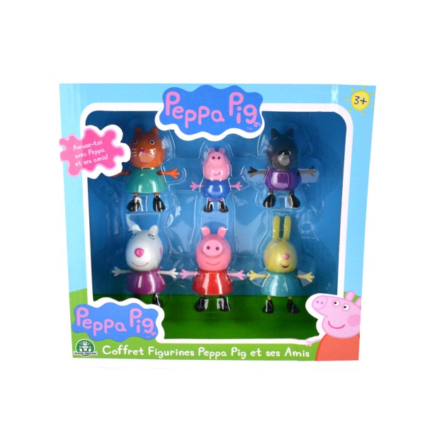 Figurines Peppa Pig : 6 figurines Peppa et ses amis - Giochi-4969