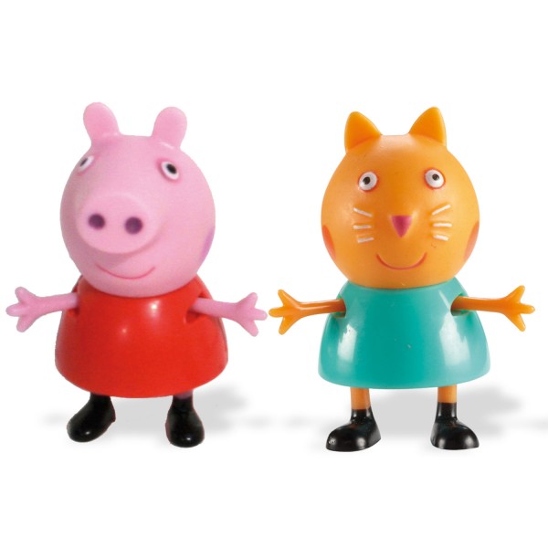 Figurines Peppa Pig : Peppa et Candy chat - Giochi-4965-4