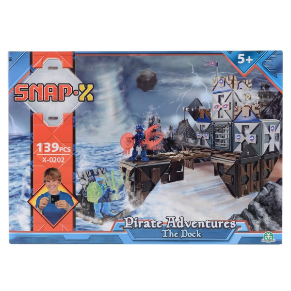 Jeu de construction SnapX Aventure Pirate : Les docks - Giochi-4158