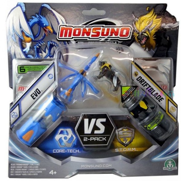 Figurine Monsuno Battle pack : Evo vs Drifblade et 2 cores - Giochi-7753-1