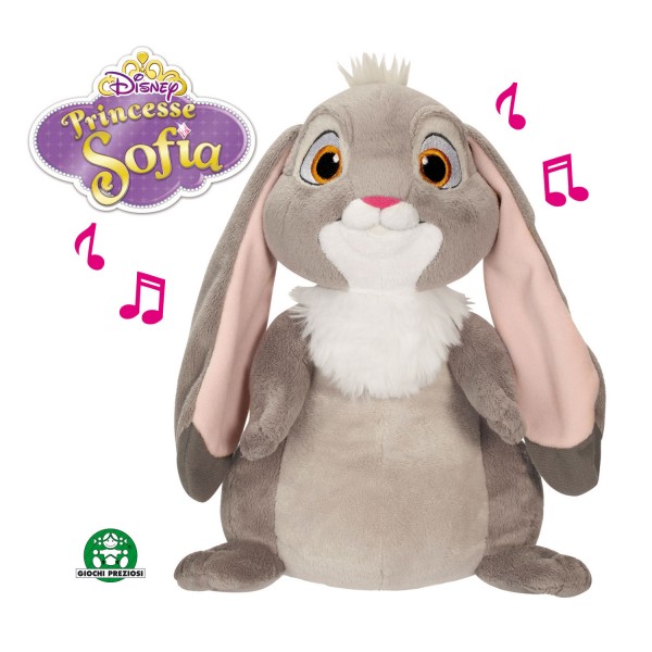Peluche Princesse Sofia : Clovis le lapin, avec fonctions - Giochi-5828