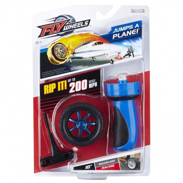 Roue avec lanceur Fly Wheels : Backslash Racing - Giochi-7186-Bleu