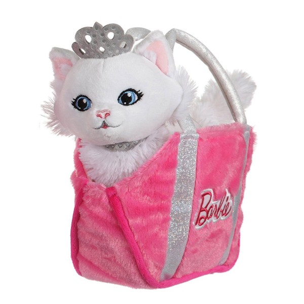 Peluche animal de compagnie Barbie dans sac : Chat - Gipsy-54861-3